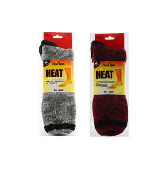 Polar Paws Mens Heat Thermal Work Socks